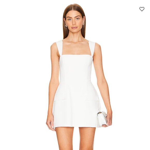 Amanda Uprichard Pants - Amanda Uprichard Bethany Romper in Ivory White Mini Dress Bridal Bachelorette XL